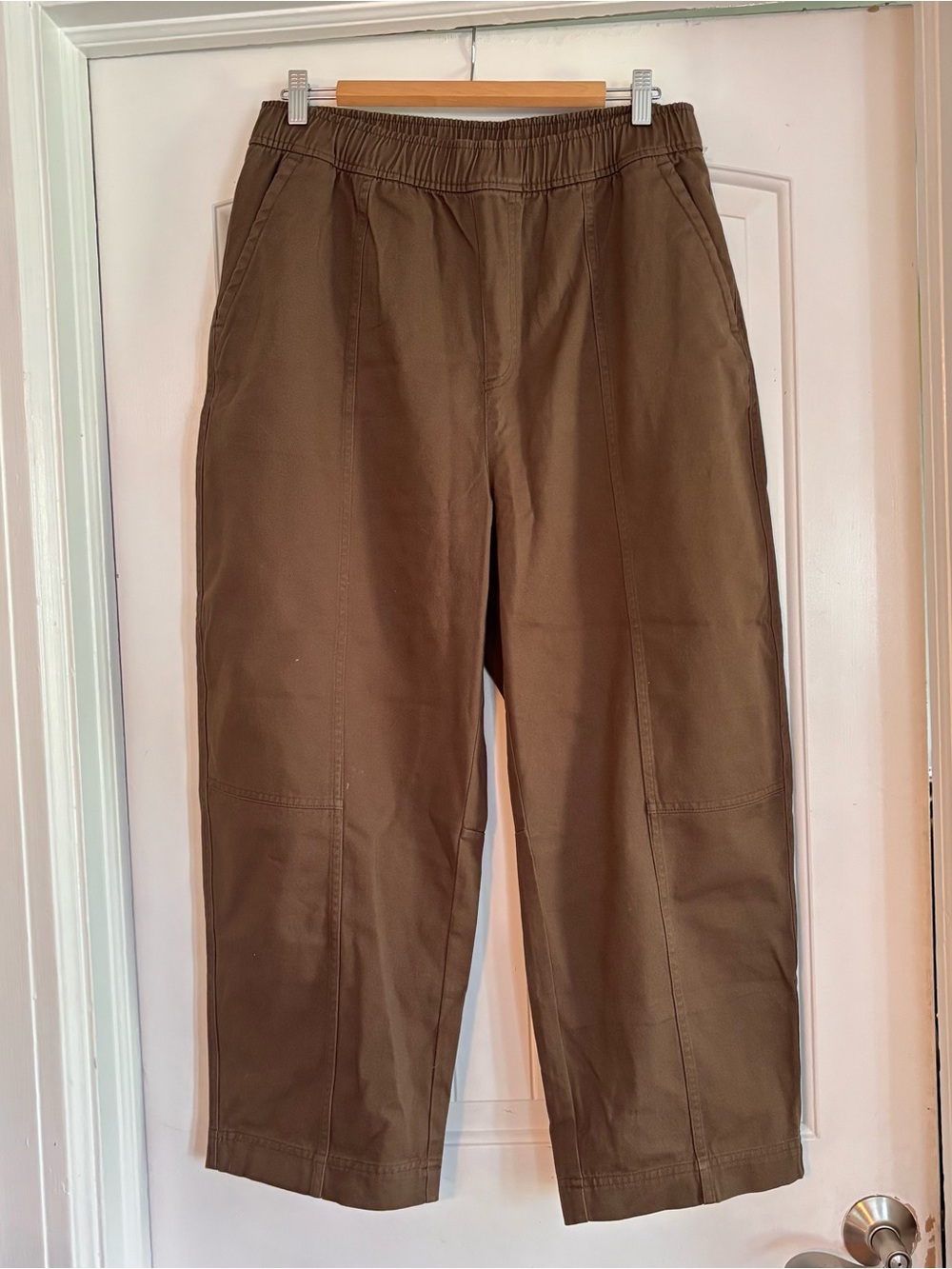 Old Navy Women’s Comfort Waistband High Rise Brown Casual Pants SZ Large NWOT